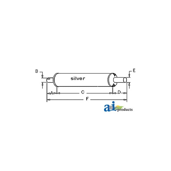 Muffler 27" x7" x7"